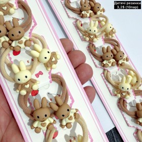 Дитячі резинки 10408 (Ціна за 10пар)